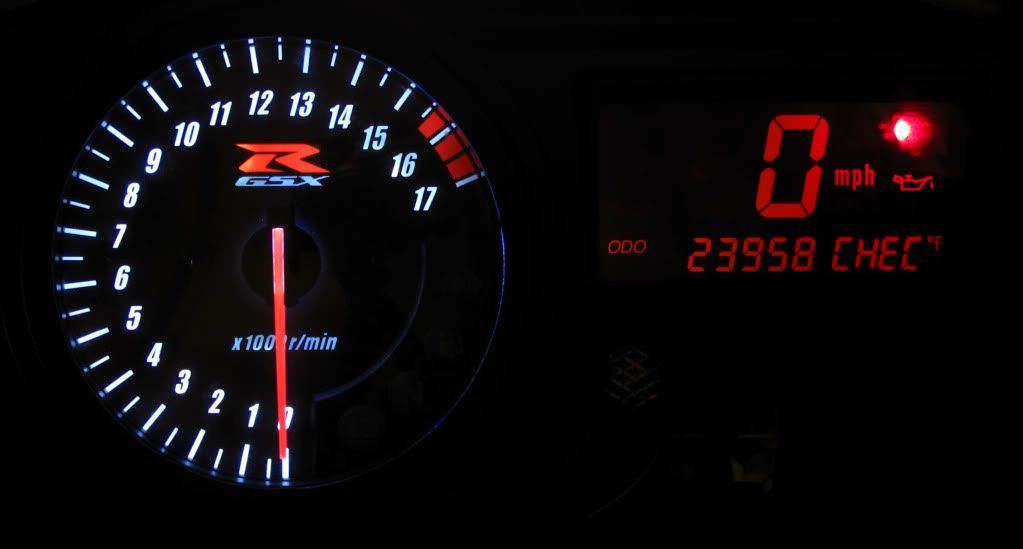 Gauge cluster color change Suzuki GSXR Motorcycle Forums